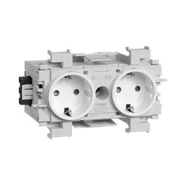 Hager GS20019016 Toma de corriente de 2 polos blanca