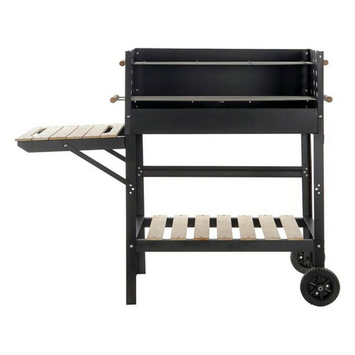DKD Home Decor Barbacoa de Acero Negro 113x51x97 cm