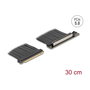 DeLOCK 81593 Riser Karte PCIe 5.0 x16 Stecker zu x16 Slot con Cable 30 cm - Negro para PC