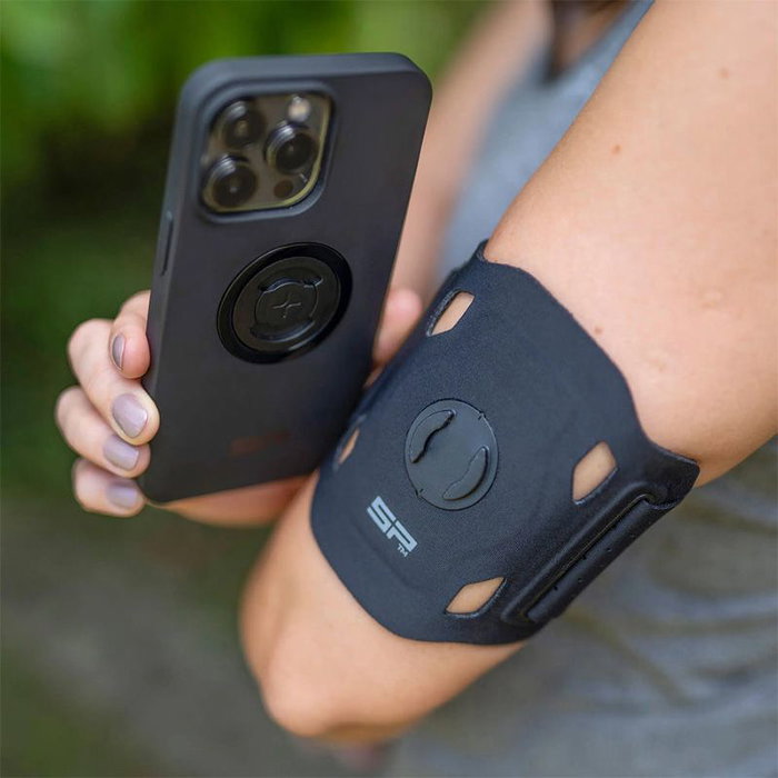 SP Connect Banda para el brazo para móvil con dos correas de neopreno ligero, respirable y elástica S/M L/XL
