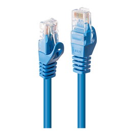 LINDY Patchkabel Cat6 U/UTP 0.30 m Azul, Categoría 6, UTP, RJ-45, 0.3 m, Conectores Dorados, 250 MHz, RoHS, Referencia 48170