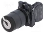 SCHNEIDER ELECTRIC Interruptor rotativo con llave Harmony XB5 22mm Negro