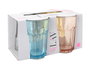 LAV Set de 4 Vasos Aras, 365 cc, 8.3 x 8.3 x 12 cm, Colores Variados (6 Cajas)