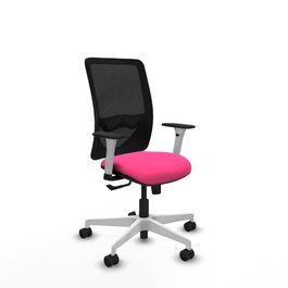 PIQUERAS Y CRESPO Silla de oficina Zulema Rosa con mecanismo Sincro