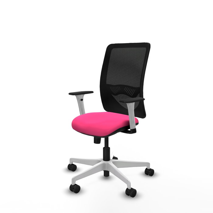 PIQUERAS Y CRESPO Silla de oficina Zulema Rosa con mecanismo Sincro