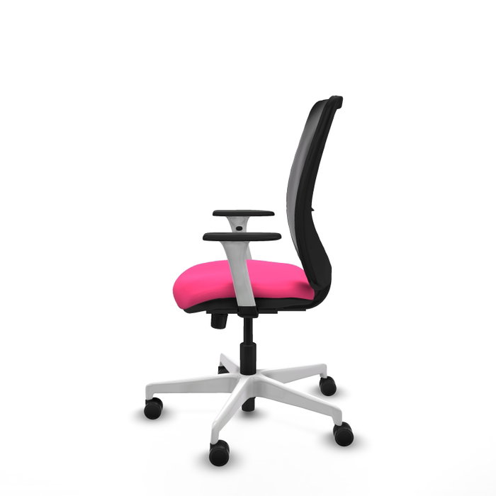 PIQUERAS Y CRESPO Silla de oficina Zulema Rosa con mecanismo Sincro