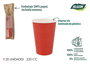 Algon Set-20 Vaso Carton Rojo 220 cc (20 Unidades)