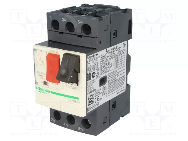 SCHNEIDER ELECTRIC GV2ME04 Interruptor motorizado 0,12/0,18kW 230÷690VAC