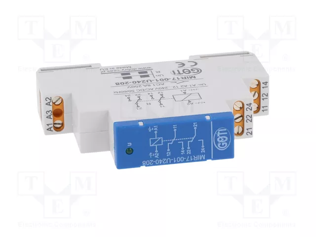 DOBRY CZAS MIR17-001-U240-208 Relé de instalación NC x2 + NA x2
