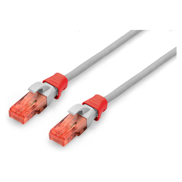 Digitus Pinzas de color para cables de conexión RJ45, Rojo, 100 piezas