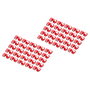 Digitus Pinzas de color para cables de conexión RJ45, Rojo, 100 piezas