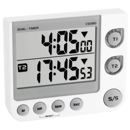 Tfa TFA 38.2025 Temporizador digital doble Blanco