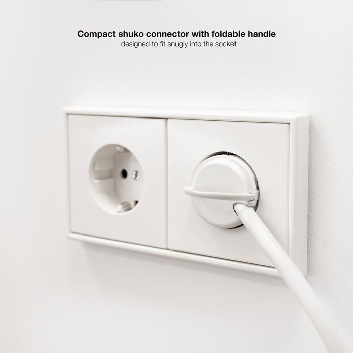 Nanocable Regleta Cubo con 3 Enchufes y 3 USB (2 USB-A + 1 USB-C), GaN, Blanco