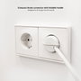 Nanocable Regleta Cubo con 3 Enchufes y 3 USB (2 USB-A + 1 USB-C), GaN, Blanco