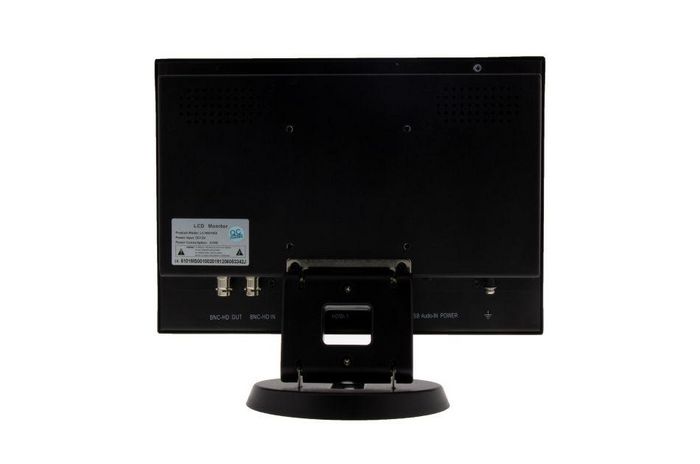 Ernitec Monitor de vigilancia 10.1" Full HD 1080p, 2x HDMI, VGA, BNC, salida BNC, 2 altavoces, montaje VESA, para cámaras TVI/AHD/CVI, -30/+85 °C