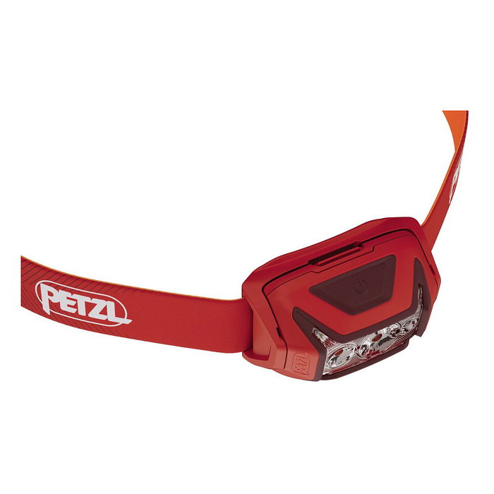 Petzl ACTIK Linterna Frontal LED Amarilla, 450 Lúmenes Máx, 3 Modos, IPX4, Incluye Pilas