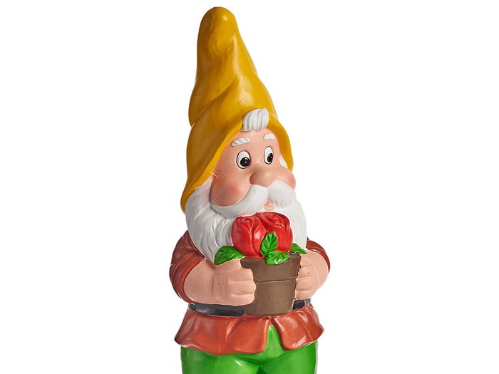 Ibergarden Enano de Jardín de Cerámica de 30 cm con Colores Vivos Surtidos (Set de 12)