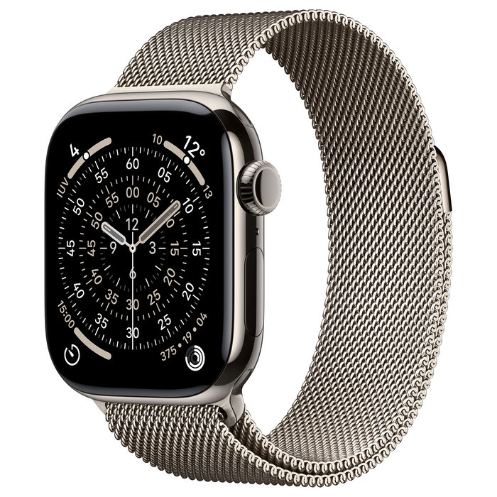 Apple S11 Watch Titan Natur Cellular 42mm con Correa Milanesa Titanio Apple S11 Watch Titan Natur Cellular 42mm con Correa Milanesa Titanio