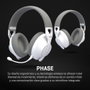 Krom Phase Auriculares Gaming Inalámbricos con Micrófono, Blanco