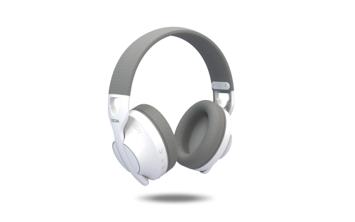 Krom Phase Auriculares Gaming Inalámbricos con Micrófono, Blanco Krom Phase Auriculares Gaming Inalámbricos con Micrófono, Blanco