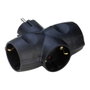 Simon Adaptador triple lateral schuko 2p+t 16a 250v~, negro