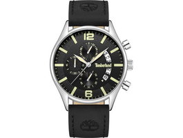 Timberland TDWGC9001201 con correa de cuero negra y caja plateada