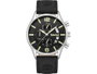 Timberland TDWGC9001201 con correa de cuero negra y caja plateada