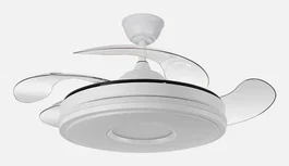 Fabrilamp Ventilador de Techo Serie DANI Blanco con Motor DC y Luz LED