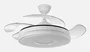 Fabrilamp Ventilador de Techo Serie DANI Blanco con Motor DC y Luz LED