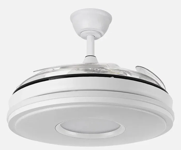 Fabrilamp Ventilador de Techo Serie DANI Blanco con Motor DC y Luz LED
