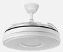 Fabrilamp Ventilador de Techo Serie DANI Blanco con Motor DC y Luz LED