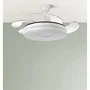 Fabrilamp Ventilador de Techo Serie DANI Blanco con Motor DC y Luz LED