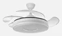 Fabrilamp Ventilador de Techo Serie DANI Blanco con Motor DC y Luz LED