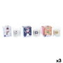 DKD Home Decor Vela Cera Parafina Amigos Santa Surtido de 3 unidades