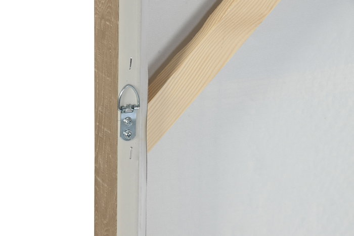 DKD Home Decor Cuadro Abstracto Marron Negro Lienzo PS 102 x 102 x 4.5 cm (2 Unidades)