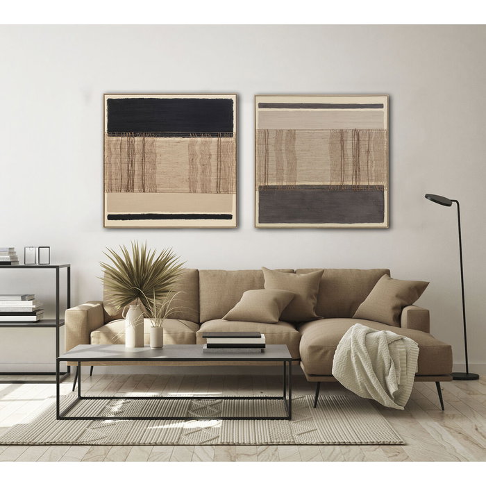 DKD Home Decor Cuadros Lienzo Abstractos Surtidos de 2 Piezas