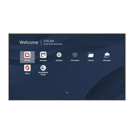 Viewsonic CDE5514-2C Pantalla Digital 4K UHD de 55 pulgadas (139.7 cm) 500nits con Android, WiFi, HDMI/LAN/USB-C, para Señalización Comercial 24/7