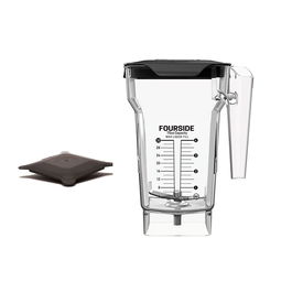 BLENDTEC - 40-609-62 - Jarra FOURSIDE de 1 litro con tapa plana dura para batidora profesional Blendtec