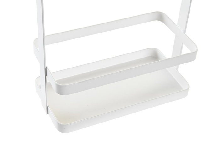 DKD Home Decor Organizador de Aceites y Especias Blanco Metal y Pino