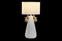 DKD Home Decor Lámpara de Sobremesa de Cerámica, Pack de 2, Surtido Blanco o Beige