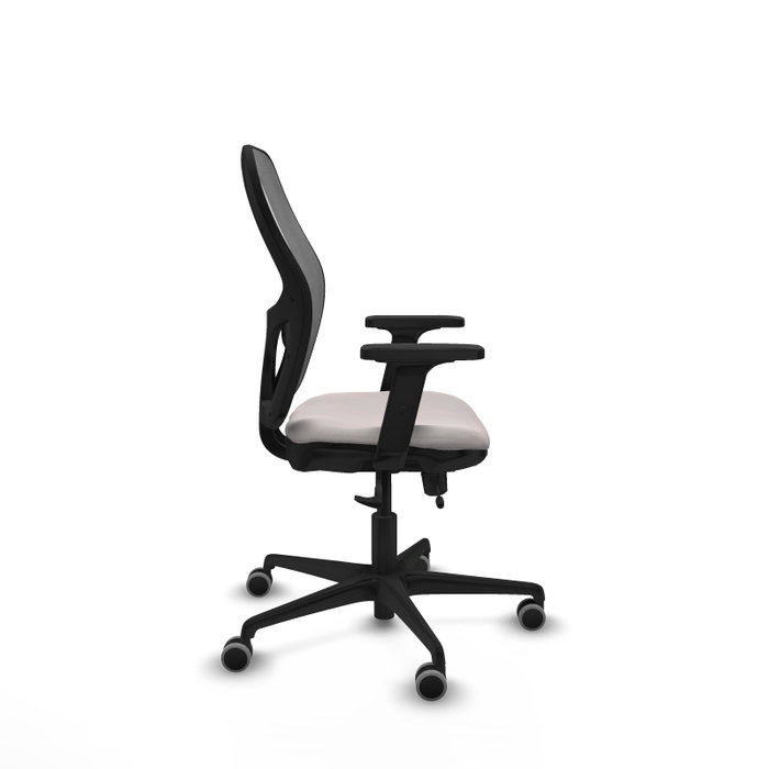 PIQUERAS Y CRESPO Silla de oficina Jorquera con mecanismo Sincro/Traslack Blanco y Gris