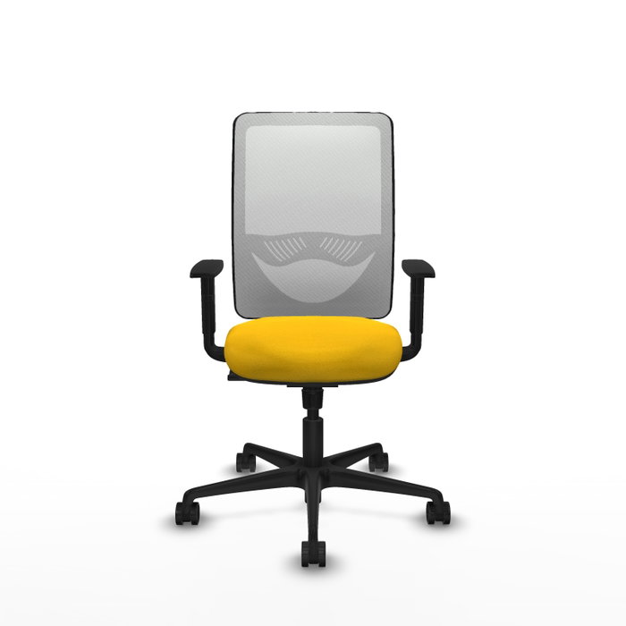 PIQUERAS Y CRESPO Silla de oficina Zulema con Mecanismo Sincro, Amarillo y Blanco PIQUERAS Y CRESPO Silla de oficina Zulema con Mecanismo Sincro, Amarillo y Blanco