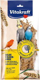Vitakraft Espigas de Mijo para Pájaros 100gr - Alimentación Natural y Saludable con Enganche para Jaula
