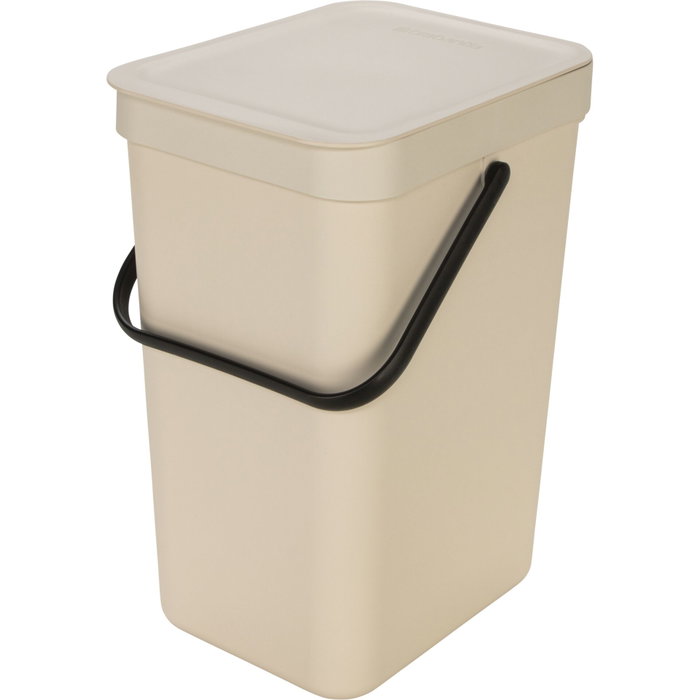 Brabantia Sort & Go Cubo de Basura Soft Beige 12 L Brabantia Sort & Go Cubo de Basura Soft Beige 12 L