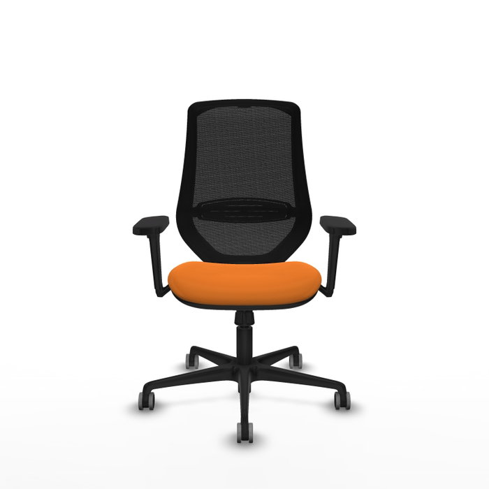PIQUERAS Y CRESPO Silla de oficina Mardos Naranja y Negro