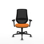 PIQUERAS Y CRESPO Silla de oficina Mardos Naranja y Negro