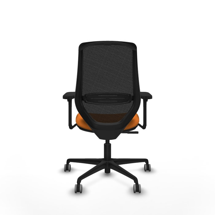 PIQUERAS Y CRESPO Silla de oficina Mardos Naranja y Negro
