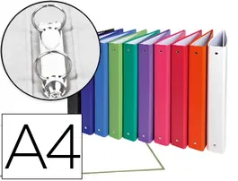 Exacompta Carpeta de 2 anillas 30mm A4 carton forrado colores surtidos