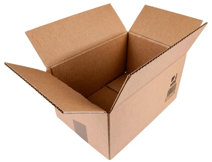 Q-connect Caja embalar americana carton reciclado canal simple 5 mm color kraft 250x150x100 mm