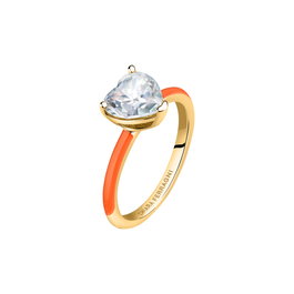 Chiara Ferragni Anillo Love Parade YG/ORG ENAMEL/WH CZ Talla 14